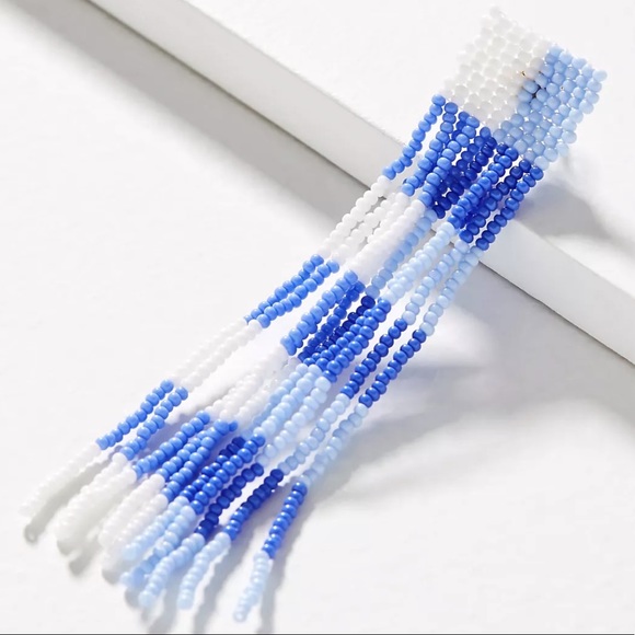 🌺🎉HP🎉🌺 NWT Anthropologie Casa Clara Beaded Tassel Earrings - Picture 13 of 16